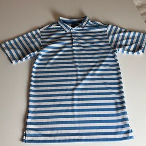 Chaps Blue and‎ White Striped Boys Shirt